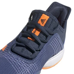 ADIDAS Adizero Club All Court Shoe Kids - Dark Blue, Orange -Padel Pro Shop 05038000 10