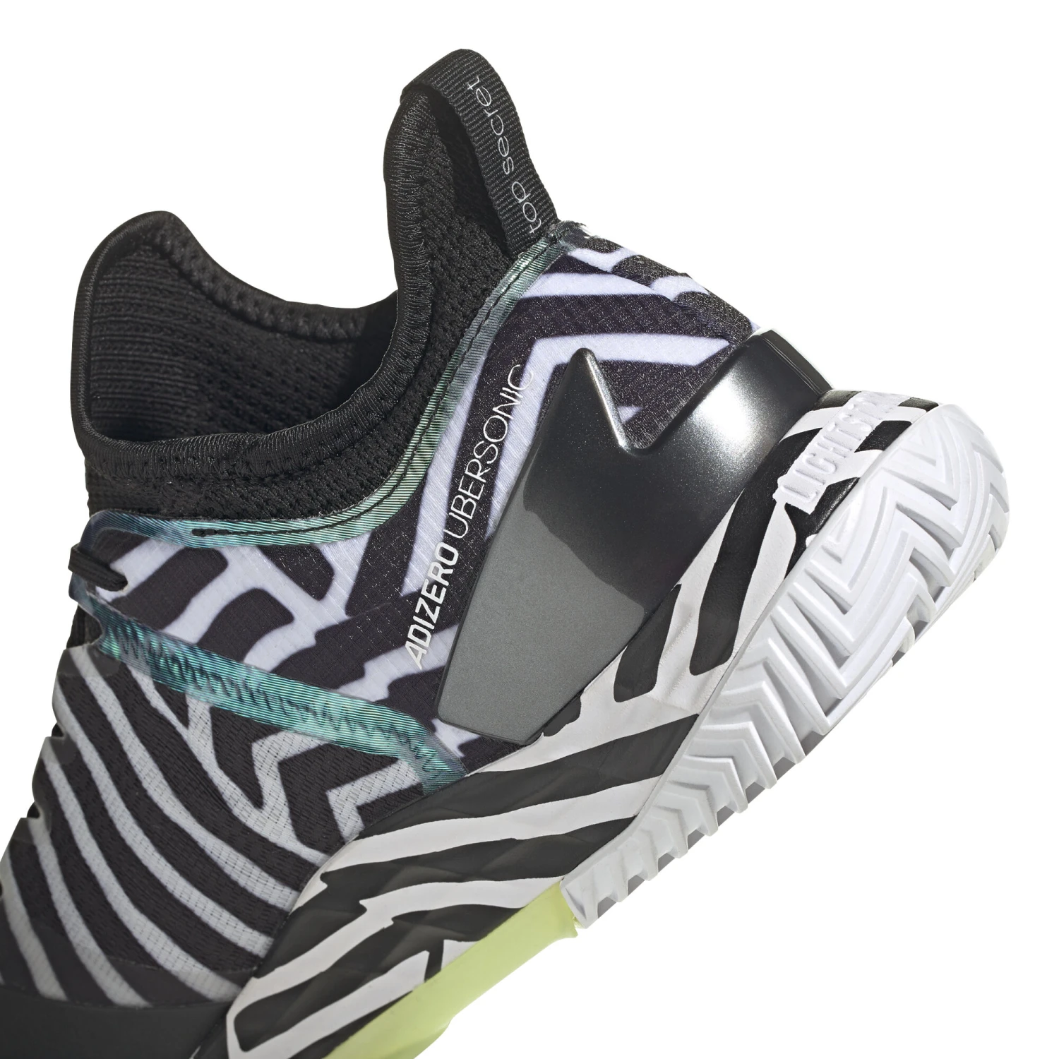 ADIDAS Adizero Ubersonic 4 All Court Shoe Men - Black, White 11 ADIDAS Adizero Ubersonic 4 All Court Shoe Men - Black, White - Image 9