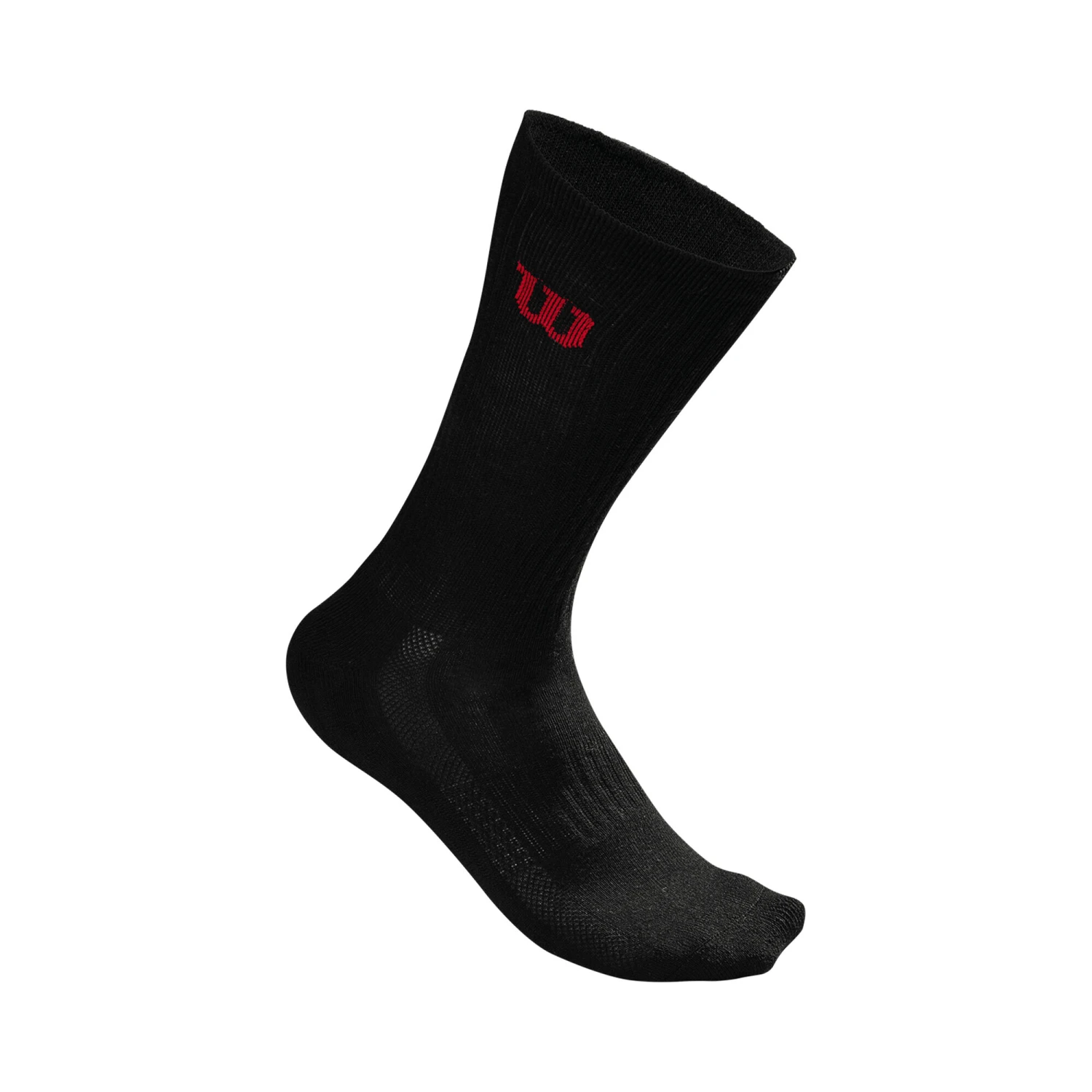 Wilson Crew Tennis Socks Men - Black 3 Wilson Crew Tennis Socks Men - Black