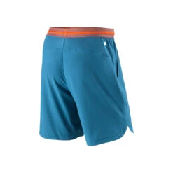 Wilson Power 8 II Shorts Men - Blue, Orange -Padel Pro Shop 05193000 0 2
