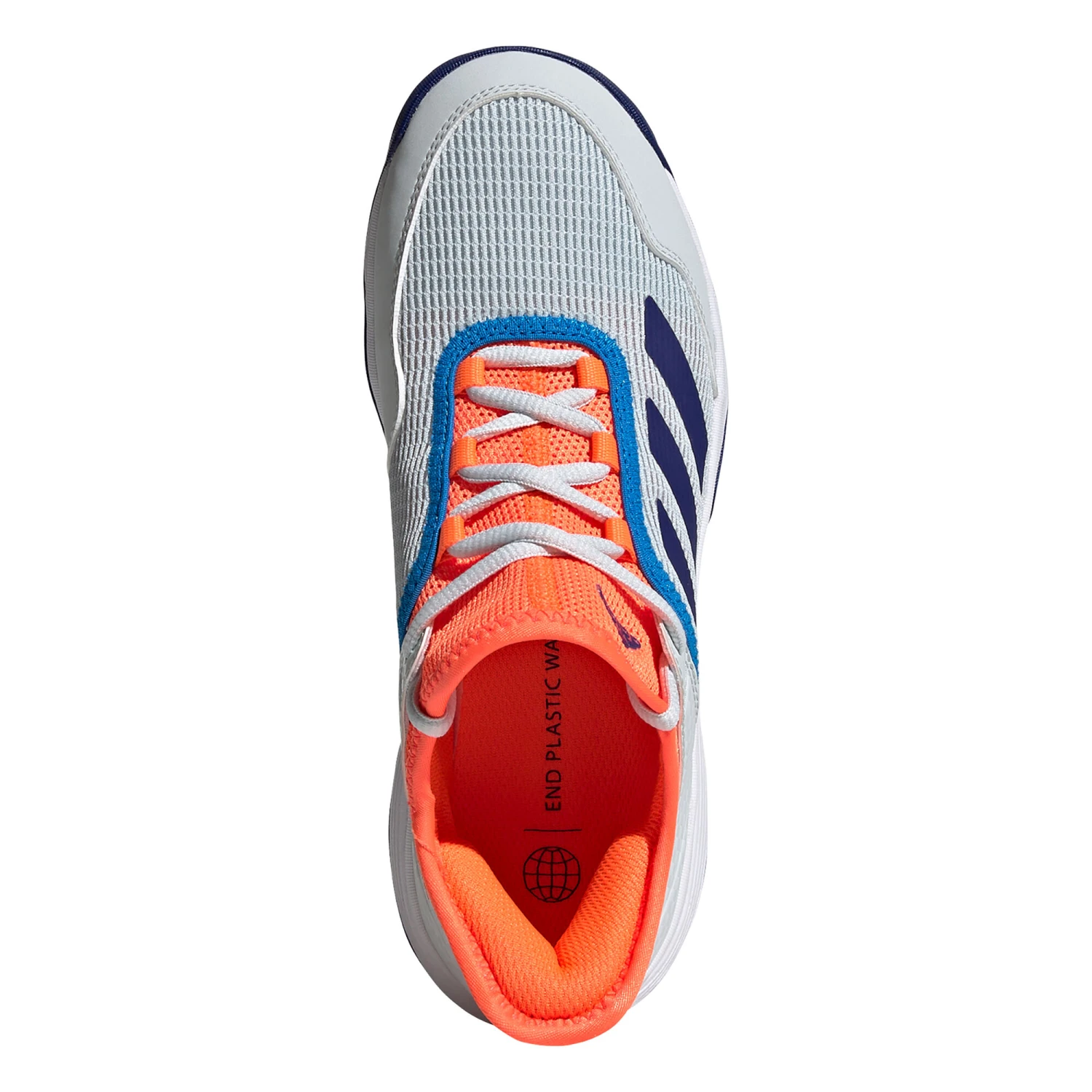 ADIDAS Ubersonic 4 All Court Shoe Kids - White, Blue 5 ADIDAS Ubersonic 4 All Court Shoe Kids - White, Blue - Image 3