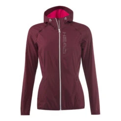 Head Vision Light Training Jacket Women - Dark Red, Silver -Padel Pro Shop 06008000 000