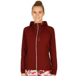 Head Vision Light Training Jacket Women - Dark Red, Silver -Padel Pro Shop 06008000 24