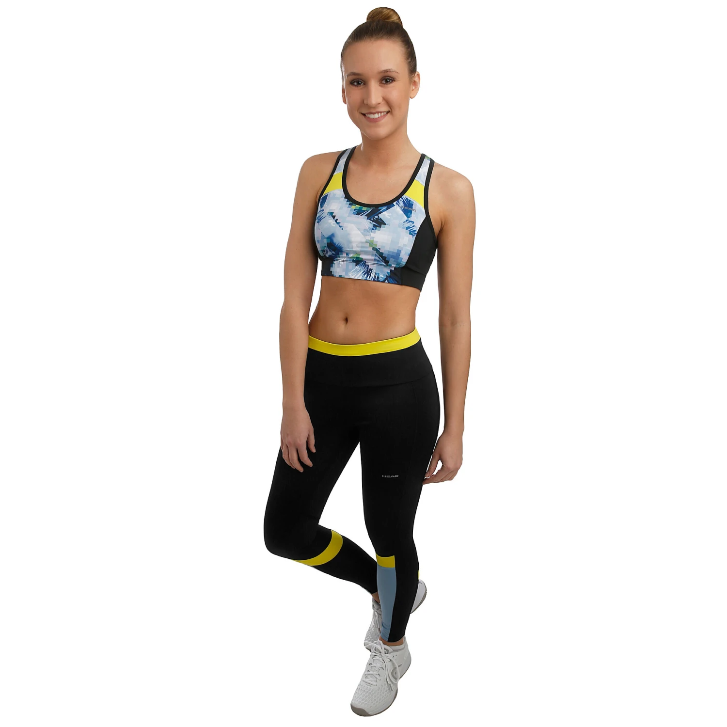 Head Cross Sports Bras Women - Light Blue, Lemon 5 Head Cross Sports Bras Women - Light Blue, Lemon - Image 3