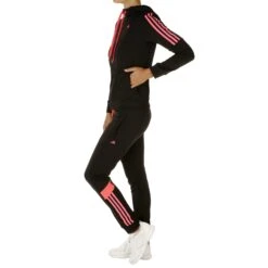 ADIDAS Iconic Suit Tracksuit Women - Black, Neon Red -Padel Pro Shop 08031000 0 4