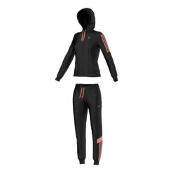 ADIDAS Iconic Suit Tracksuit Women - Black, Neon Red -Padel Pro Shop 08031000 12