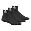 ADIDAS Performance Ankle Thin Sports Socks 3 Pack - Black, White -Padel Pro Shop 08095000 000