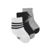 ADIDAS Little Ankle Pack Tennis Socks 3 Pack Kids - Black, Lightgrey 2 ADIDAS Little Ankle Pack Tennis Socks 3 Pack Kids - Black, Lightgrey -Padel Pro Shop 11008000 000