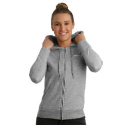 ADIDAS Essentials Plain Zip Hoodie Women - Lightgrey, White -Padel Pro Shop 11664000 24