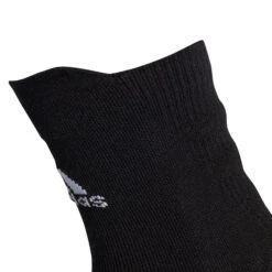 ADIDAS AlphaSkin Lightweight Cushioning Crew Tennis Socks - Black, White -Padel Pro Shop 12539000 11
