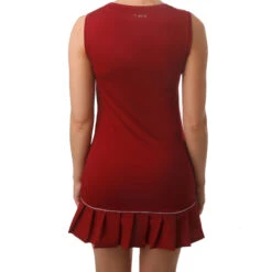 ADIDAS Club Dress Women - Dark Red, White -Padel Pro Shop 12615000 22