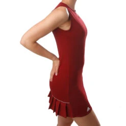 ADIDAS Club Dress Women - Dark Red, White -Padel Pro Shop 12615000 23