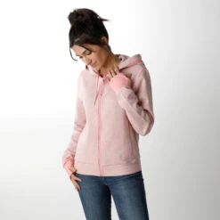 ADIDAS VER Zip Hoodie Women - Pink, Pink -Padel Pro Shop 13027000 24