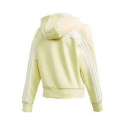 ADIDAS Must Have 3-Stripes Zip Hoodie Girls - Lemon, White -Padel Pro Shop 13251000 0 2
