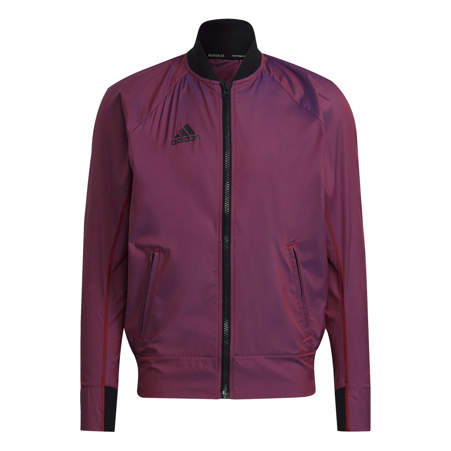 ADIDAS Primeblue VRCT Training Jacket Men - Violet, Black 3 ADIDAS Primeblue VRCT Training Jacket Men - Violet, Black