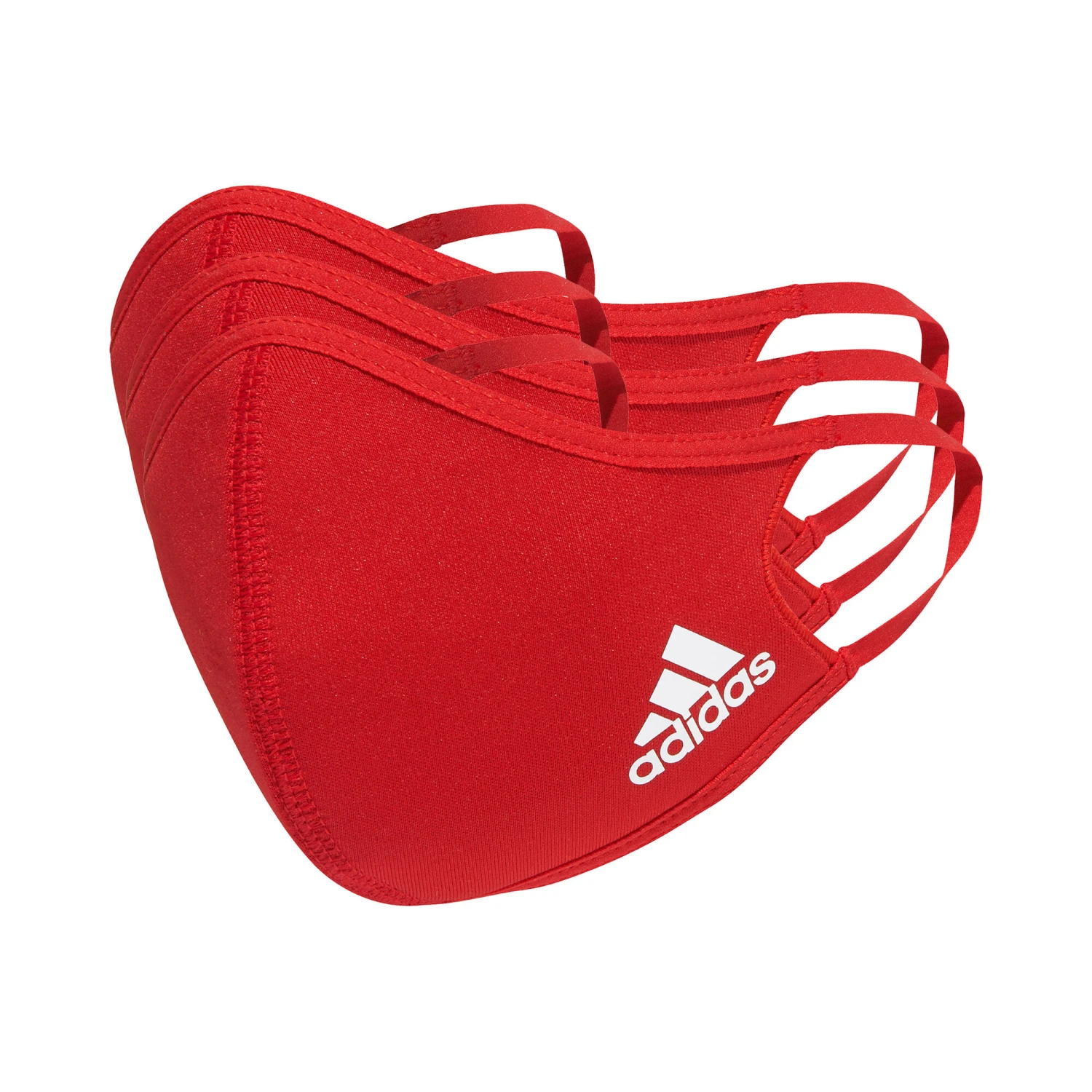 ADIDAS Sportswear XS/S Face Mask 3 Pack - Red, White 3 ADIDAS Sportswear XS/S Face Mask 3 Pack - Red, White
