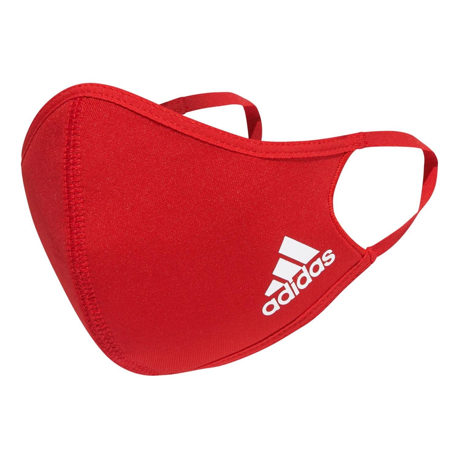 ADIDAS Sportswear M/L Face Mask 3 Pack - Red, White 4 ADIDAS Sportswear M/L Face Mask 3 Pack - Red, White - Image 2