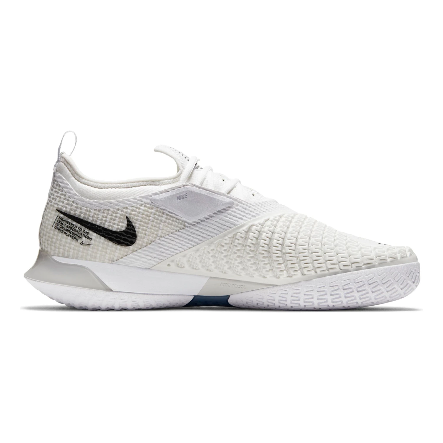 Nike React Vapor NXT All Court Shoe Men - White, Lightgrey 9 Nike React Vapor NXT All Court Shoe Men - White, Lightgrey - Image 7