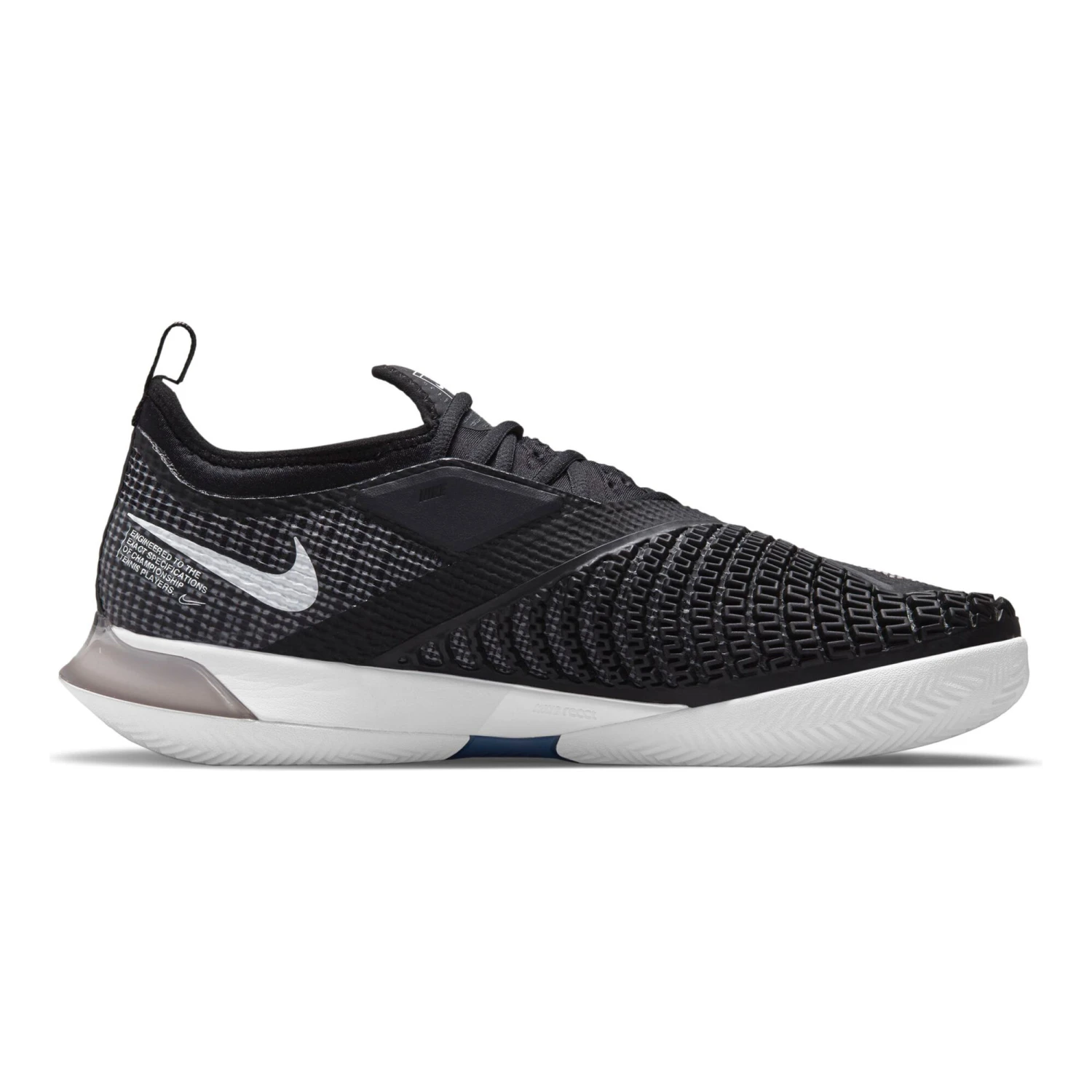 Nike React Vapor NXT Clay Court Shoe Men - Black, White 9 Nike React Vapor NXT Clay Court Shoe Men - Black, White - Image 7