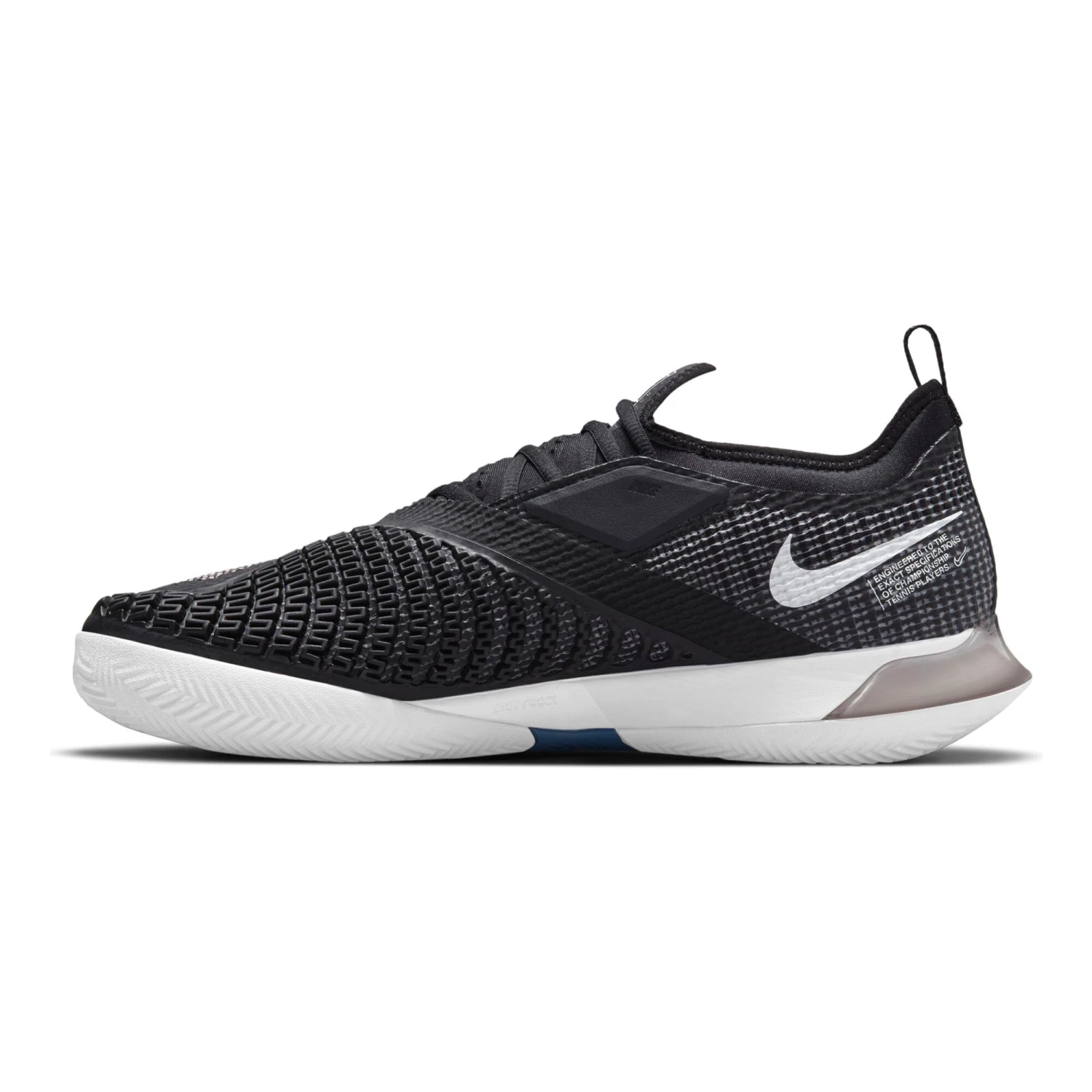 Nike React Vapor NXT Clay Court Shoe Men - Black, White 10 Nike React Vapor NXT Clay Court Shoe Men - Black, White - Image 8