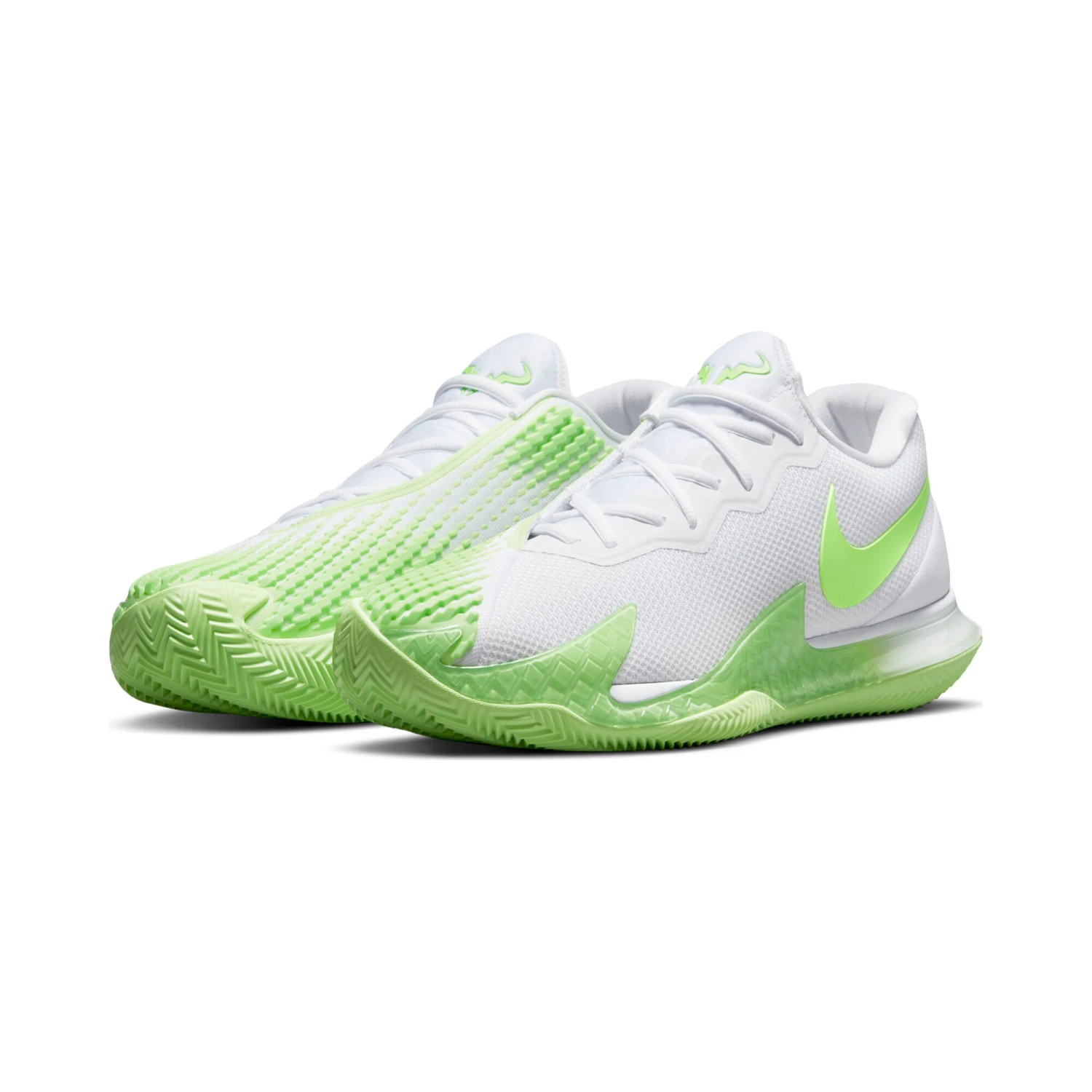 Nike Rafael Nadal Zoom Vapor Cage 4 Clay Court Shoe Men - White, Neon Green 5 Nike Rafael Nadal Zoom Vapor Cage 4 Clay Court Shoe Men - White, Neon Green - Image 3