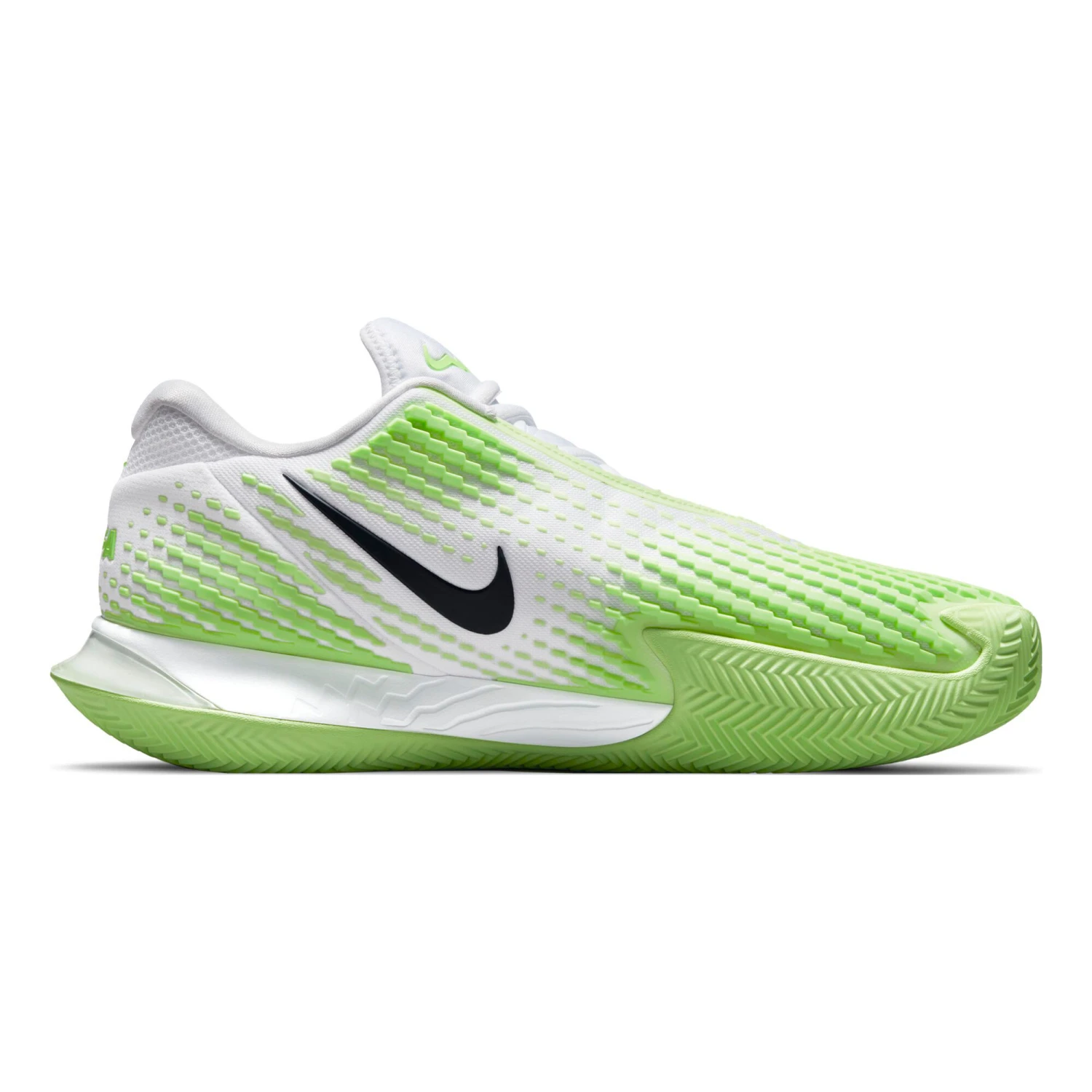 Nike Rafael Nadal Zoom Vapor Cage 4 Clay Court Shoe Men - White, Neon Green 9 Nike Rafael Nadal Zoom Vapor Cage 4 Clay Court Shoe Men - White, Neon Green - Image 7