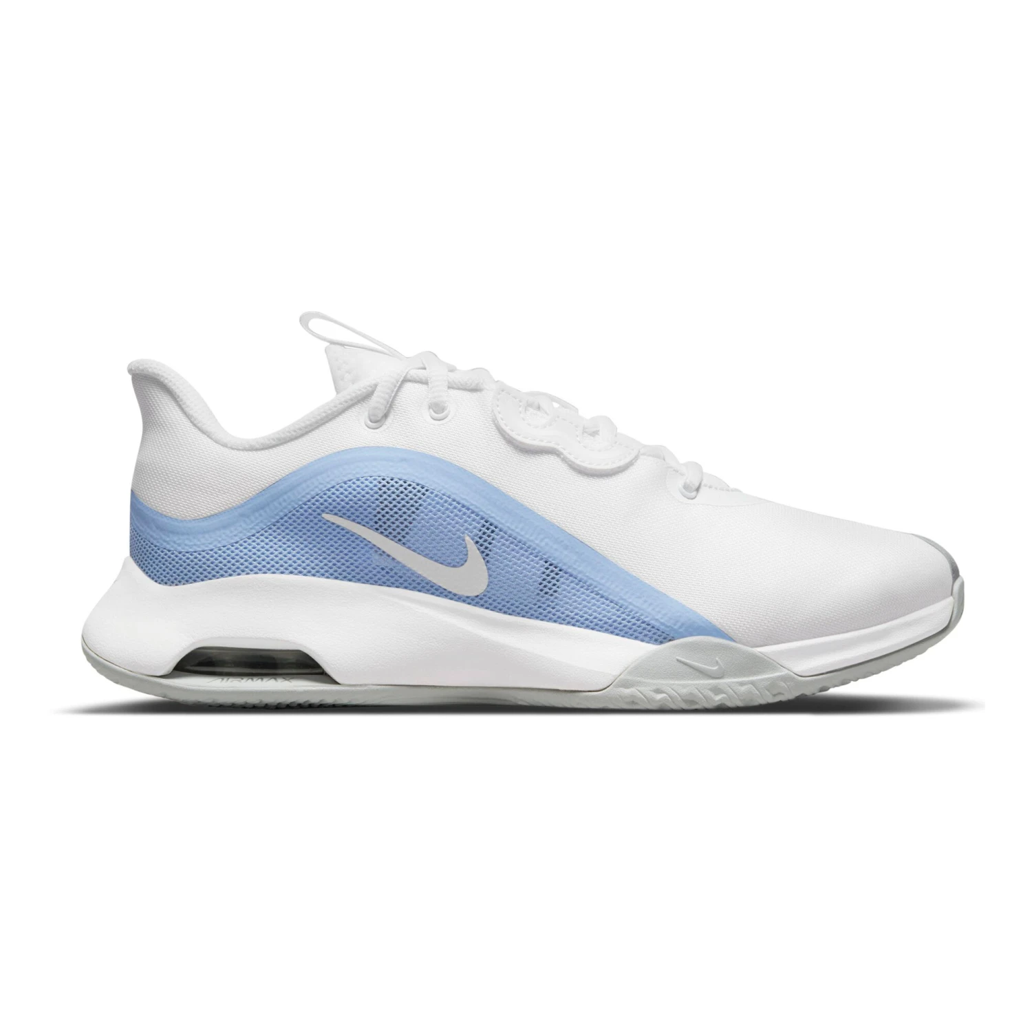 Nike Air Zoom Max Volley All Court Shoe Women - White, Light Blue 3 Nike Air Zoom Max Volley All Court Shoe Women - White, Light Blue