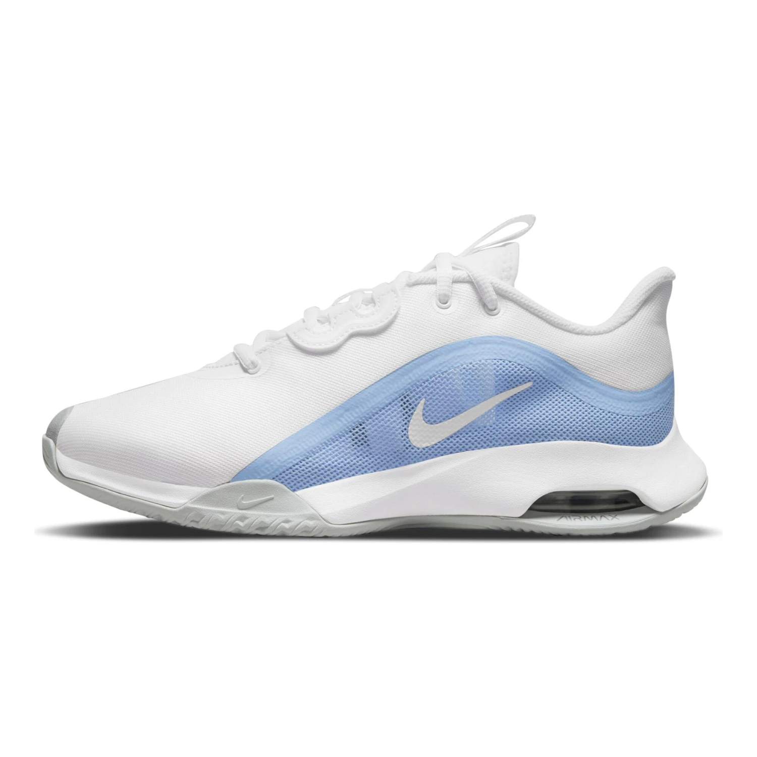 Nike Air Zoom Max Volley All Court Shoe Women - White, Light Blue 4 Nike Air Zoom Max Volley All Court Shoe Women - White, Light Blue - Image 2
