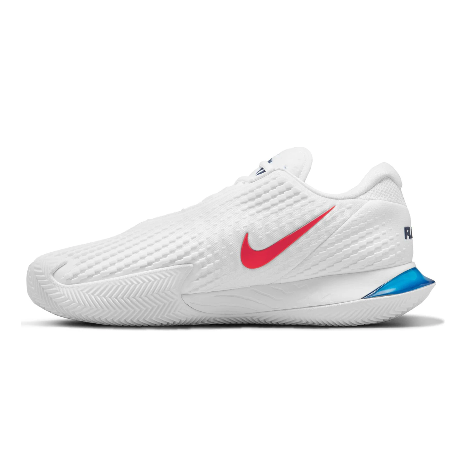 Nike Rafael Nadal Air Zoom Vapor Cage 4 Clay Court Shoe Men - White, Blue 10 Nike Rafael Nadal Air Zoom Vapor Cage 4 Clay Court Shoe Men - White, Blue - Image 8
