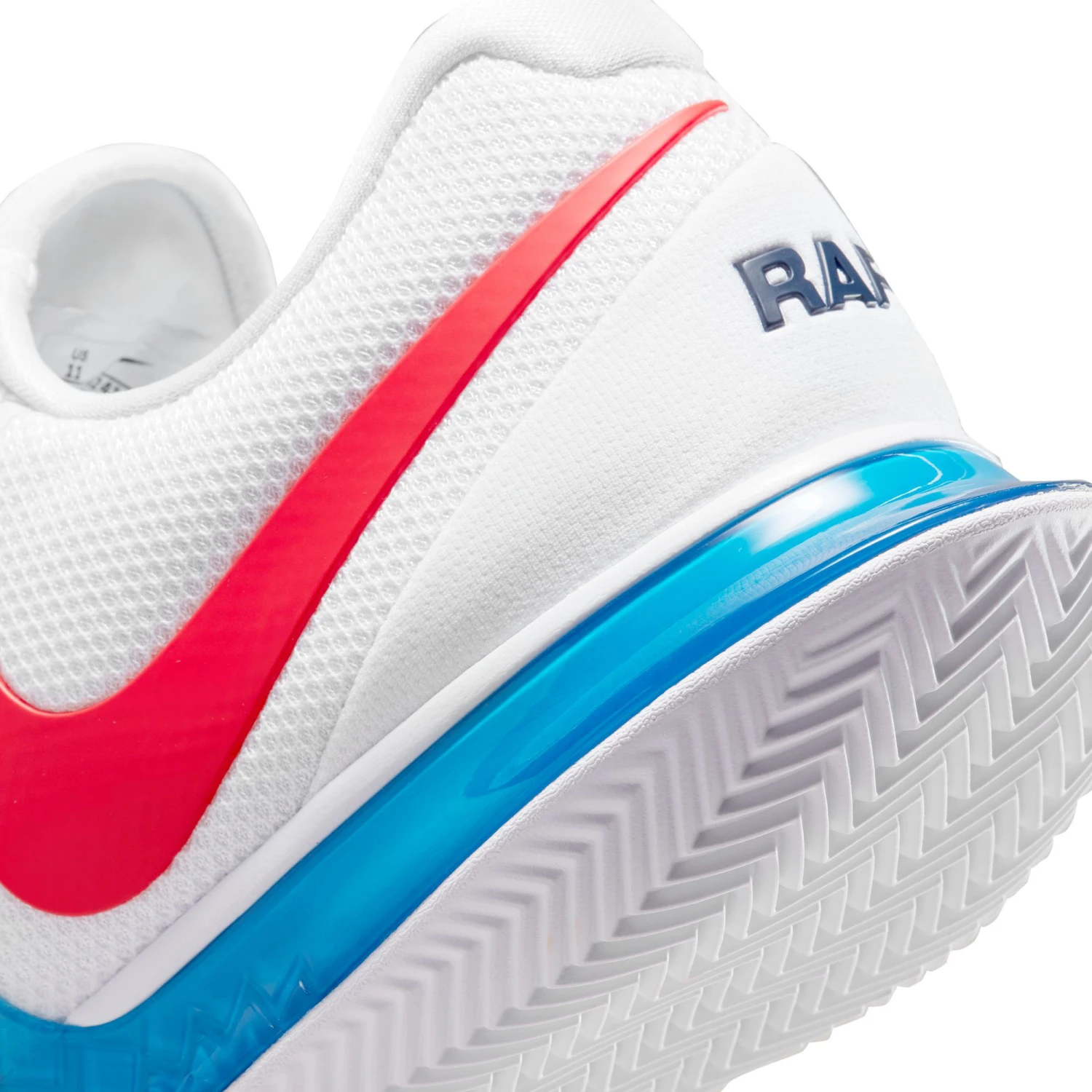 Nike Rafael Nadal Air Zoom Vapor Cage 4 Clay Court Shoe Men - White, Blue 12 Nike Rafael Nadal Air Zoom Vapor Cage 4 Clay Court Shoe Men - White, Blue - Image 10