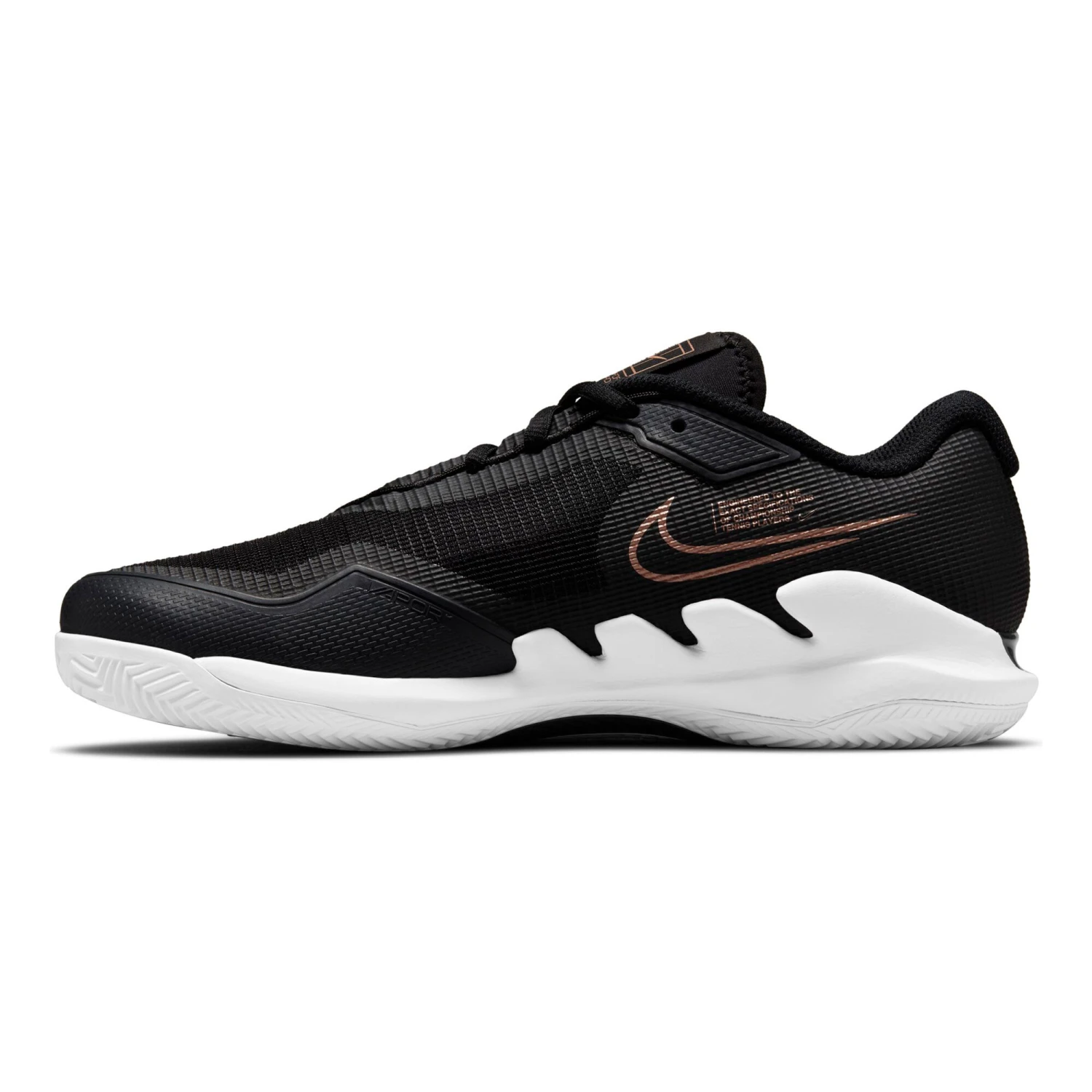 Nike Air Zoom Vapor Pro Clay Court Shoe Women - Black, Gold 10 Nike Air Zoom Vapor Pro Clay Court Shoe Women - Black, Gold - Image 8