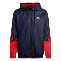 ADIDAS Woven Hooded Tracksuit Men - Dark Blue, Red -Padel Pro Shop 16741000 13