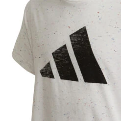 ADIDAS 3 Bar T-Shirt Girls - White, Grey -Padel Pro Shop 16927000 10