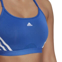 ADIDAS Aeroreact Low-Support 3 Stripes Sports Bras Women - Blue -Padel Pro Shop 17407000 18