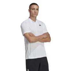 ADIDAS Club Henley Polo Men - White, Black -Padel Pro Shop 17918000 15