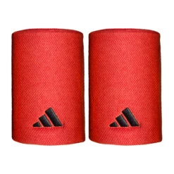 ADIDAS Wristband 2 Pack - Red, Black