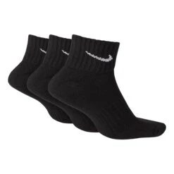 Nike Value Cotton Quarter Tennis Socks 3 Pack - Black, White -Padel Pro Shop 43589000 0 2