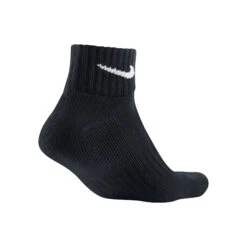 Nike Value Cotton Quarter Tennis Socks 3 Pack - Black, White -Padel Pro Shop 43589000 11