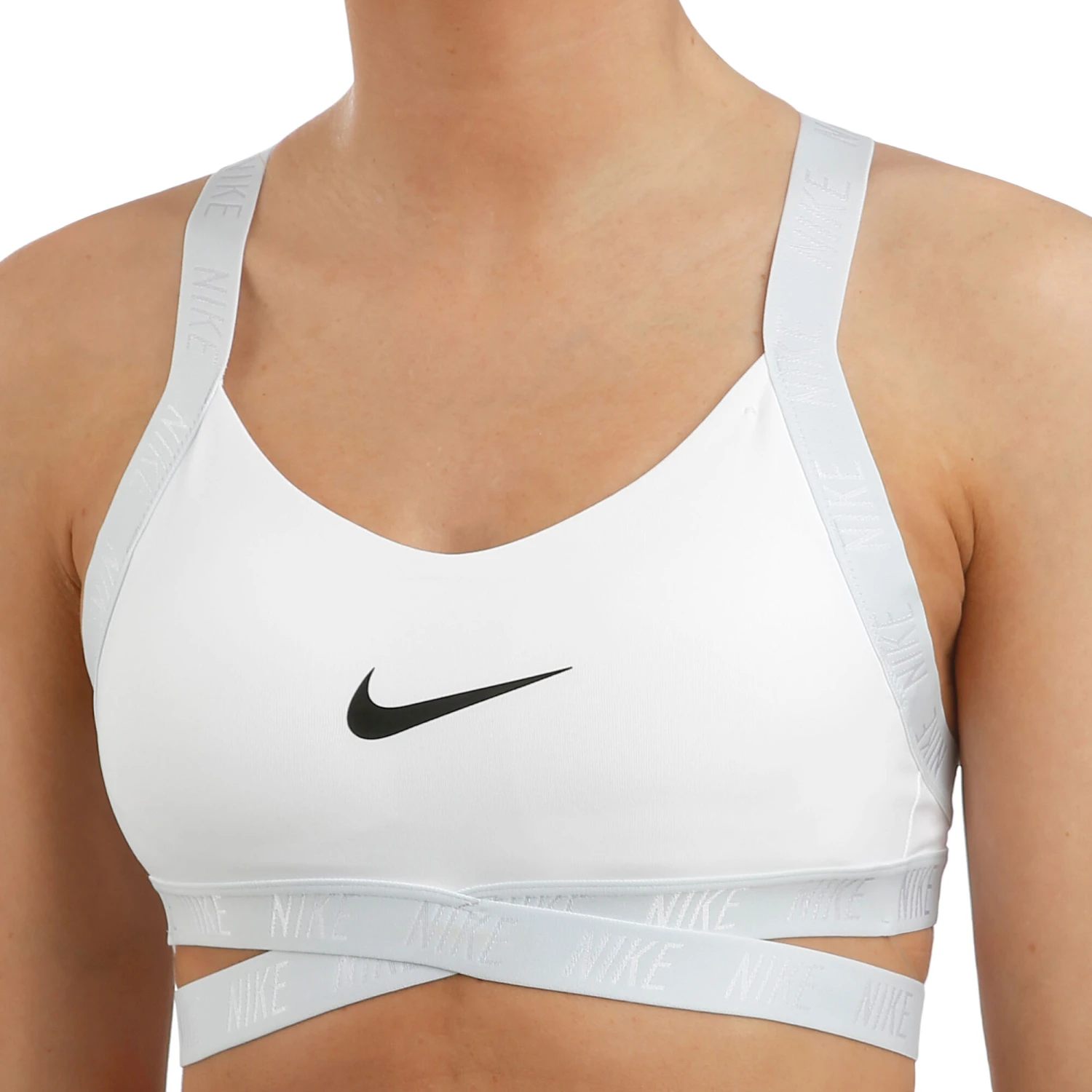 Nike Indy Logo Sports Bras Women - White, Lightgrey 3 Nike Indy Logo Sports Bras Women - White, Lightgrey