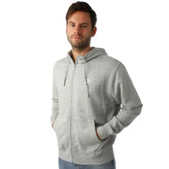 Nike Sportswear Club Zip Hoodie Men - Lightgrey, White -Padel Pro Shop 49460000 24