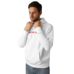 Nike Sportswear Just Do It Fleece Hoody Men - White, Red -Padel Pro Shop 49477000 24