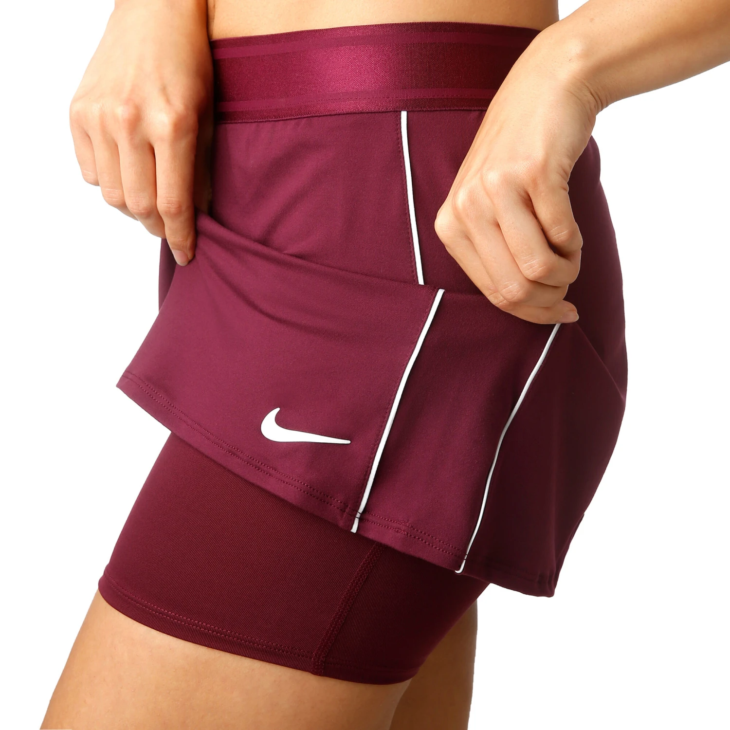 Nike Court Dry Skirt Women - Berry, White 6 Nike Court Dry Skirt Women - Berry, White - Image 4