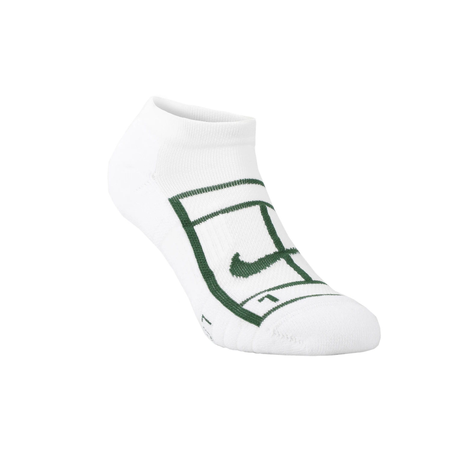 Nike Court Multiplier Max Sports Socks - White, Green 5 Nike Court Multiplier Max Sports Socks - White, Green - Image 3
