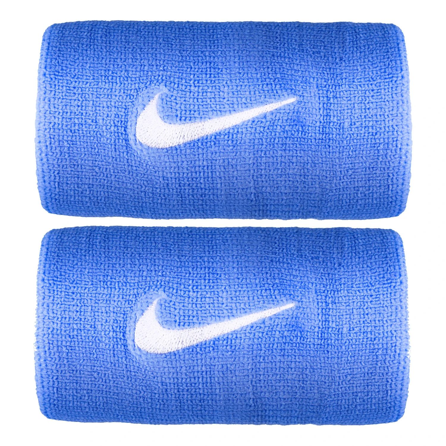 Nike Rafael Nadal Premier Doublewide Wristband - Blue, White 3 Nike Rafael Nadal Premier Doublewide Wristband - Blue, White