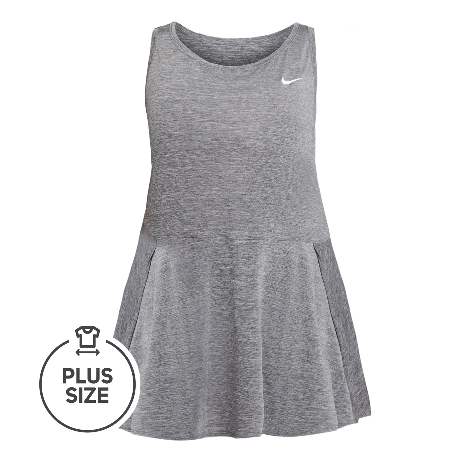 Nike Court Advantage Plus Size Dress Women - Lightgrey 3 Nike Court Advantage Plus Size Dress Women - Lightgrey