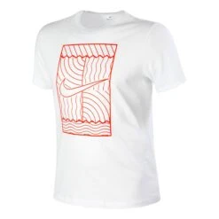 Nike Court Seasonal T-Shirt Men - White, Coral