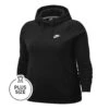 Nike Sportswear Essential Plus Size Hoody Women - Black, White 1 Nike Sportswear Essential Plus Size Hoody Women - Black, White -Padel Pro Shop 52330000 000