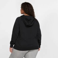 Nike Sportswear Essential Plus Size Hoody Women - Black, White -Padel Pro Shop 52330000 12