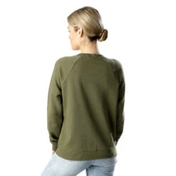 Nike Sportswear Essential Sweatshirt Women - Olive, White -Padel Pro Shop 53827000 12