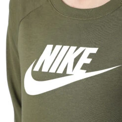 Nike Sportswear Essential Sweatshirt Women - Olive, White -Padel Pro Shop 53827000 15